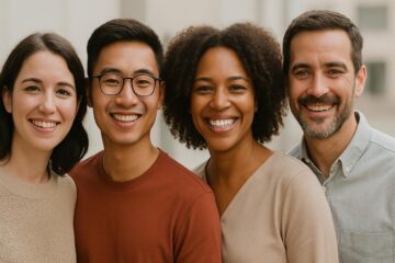 Gruppo inclusivo di persone con identità di genere diverse